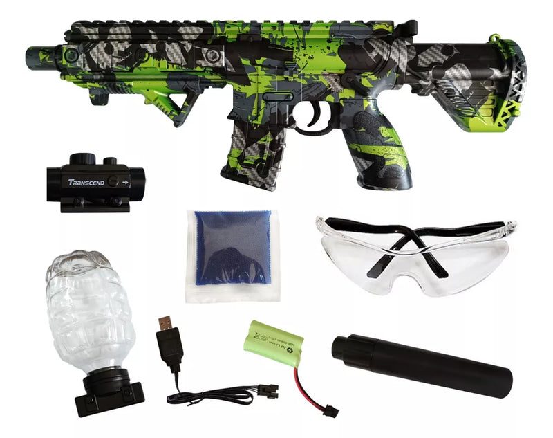 Arma De Gel Bolinhas Orbeez Rifle M416 Elétrico Automático