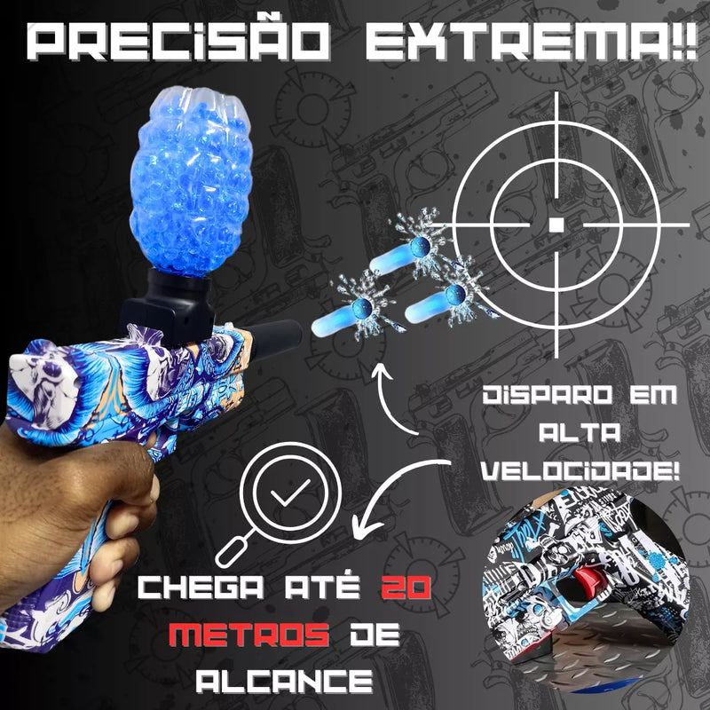 Brinquedo Arma Grafite Bolinhas De Gel Elétrica Automática